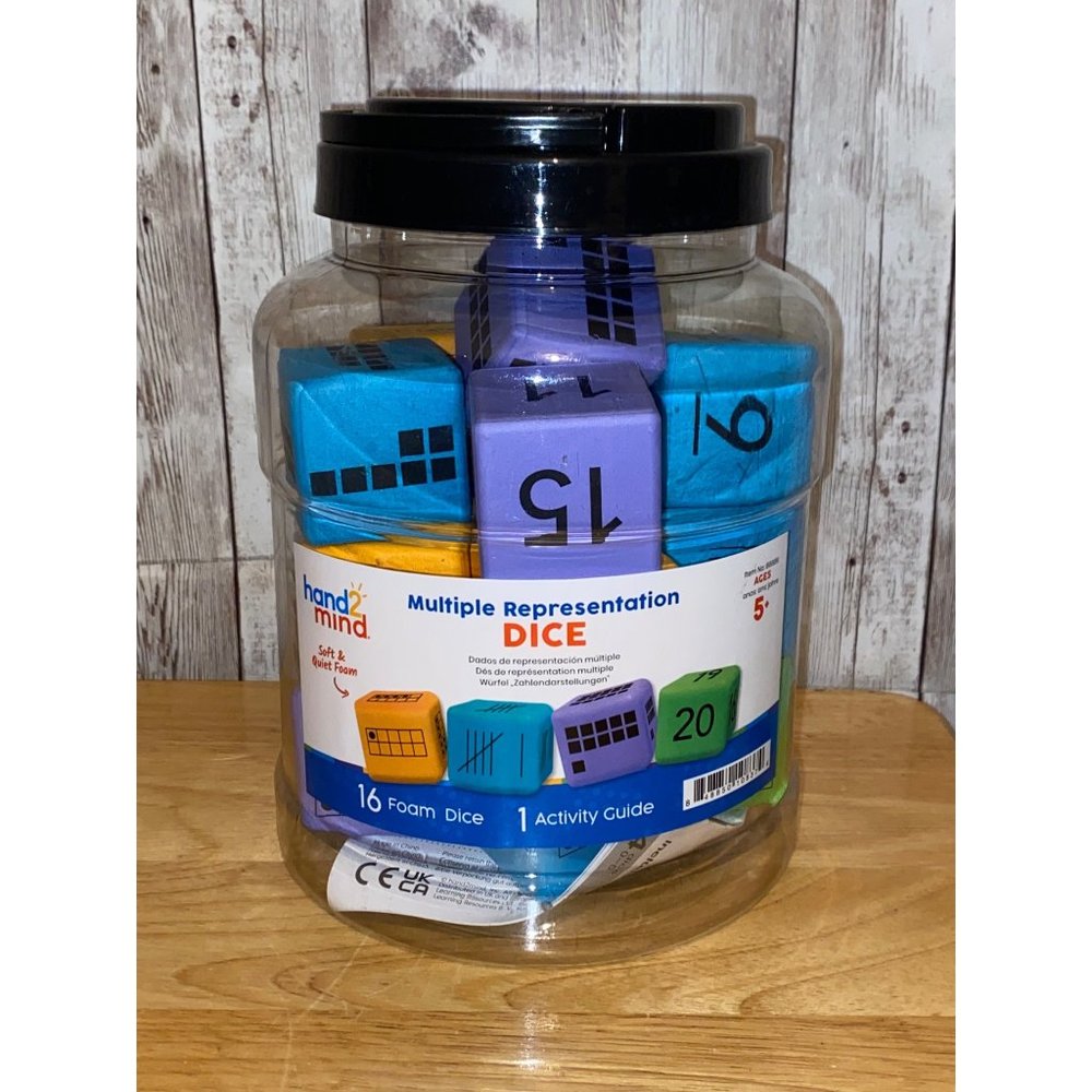 hand2mind Multiple Representation Large Foam Dice Math Manipulatives STEM